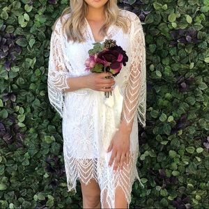Lace Bridal Robe